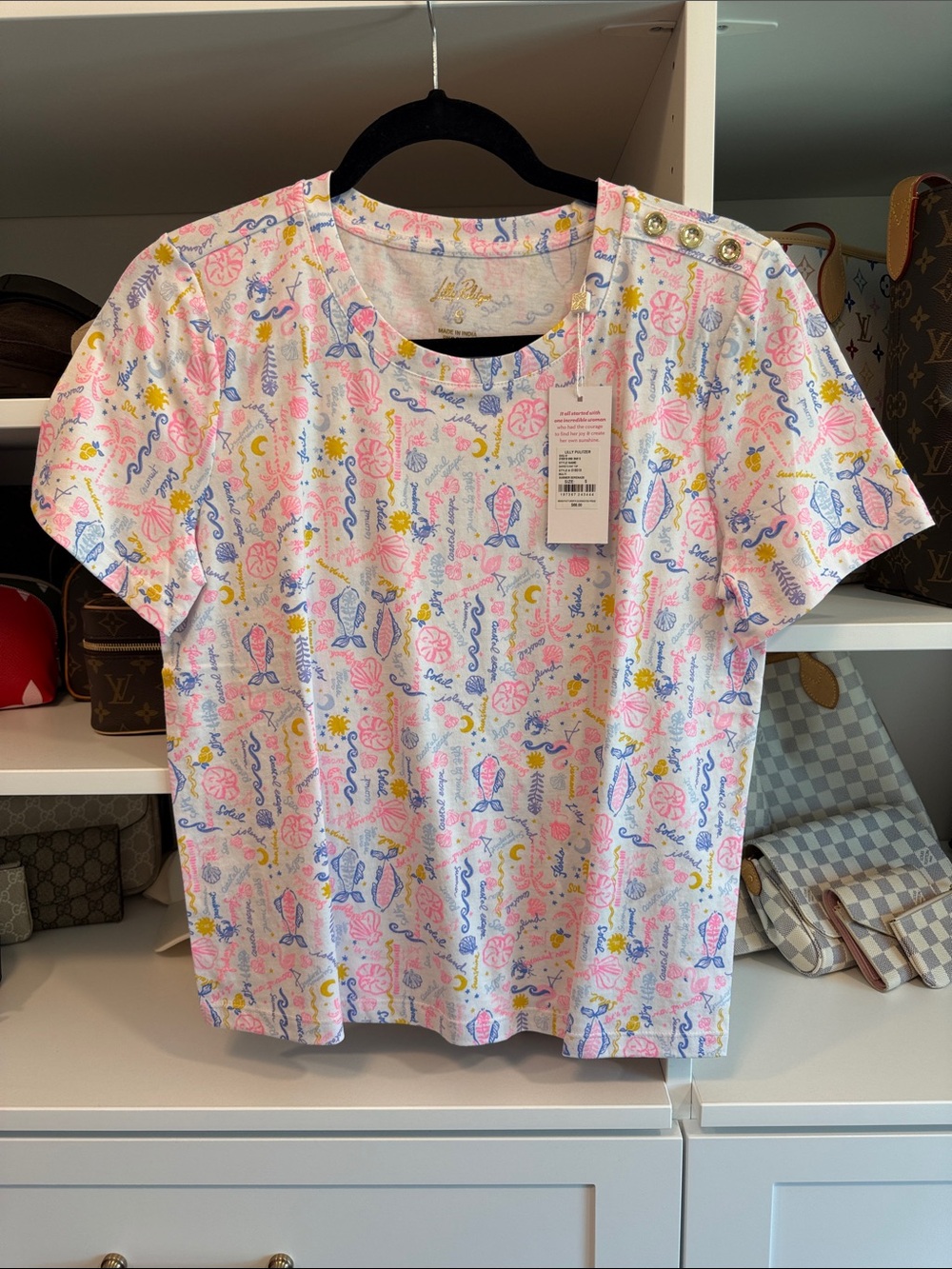 Lilly Pulitzer Barreto Knit Top Multi Summer Serenade